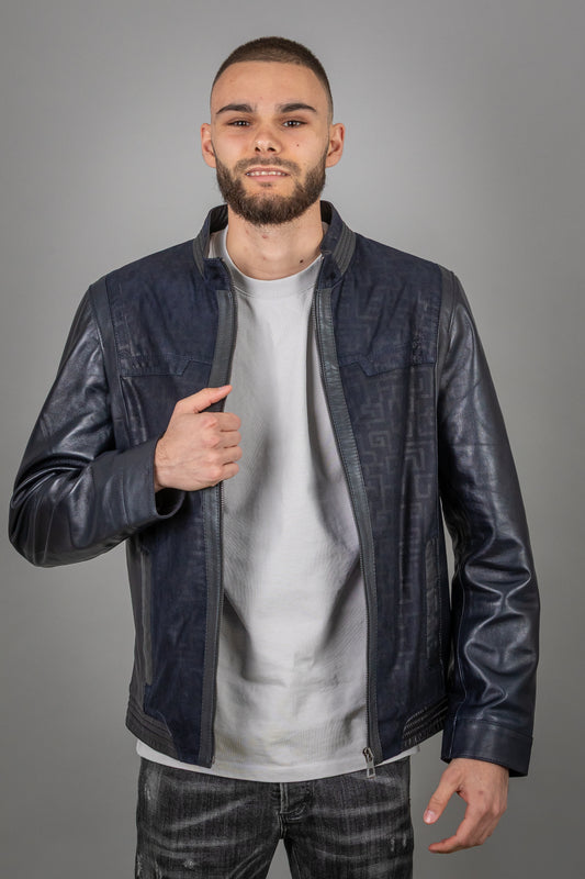 Lamb Pressed Leather Jacket