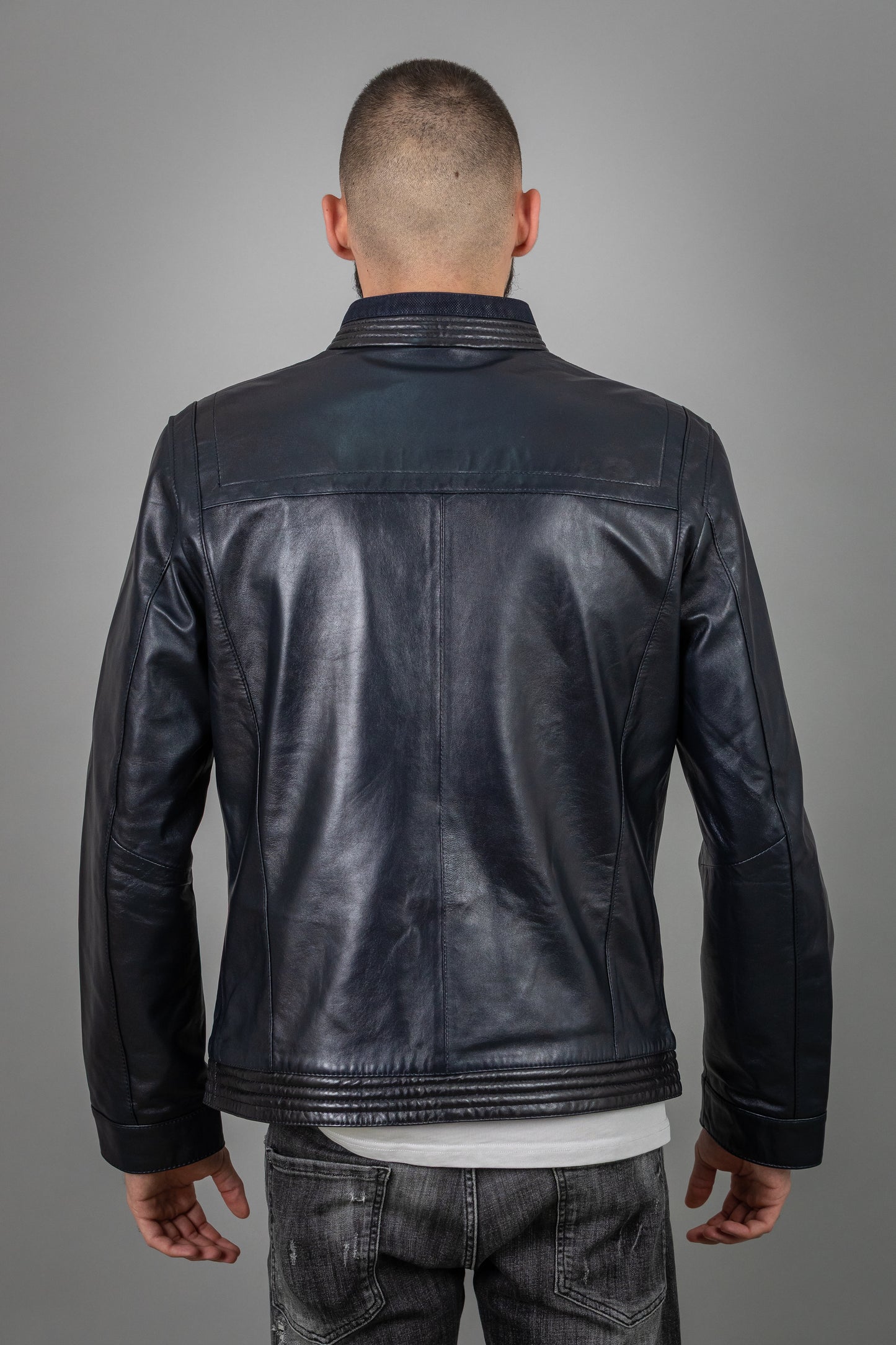 Lamb Pressed Leather Jacket