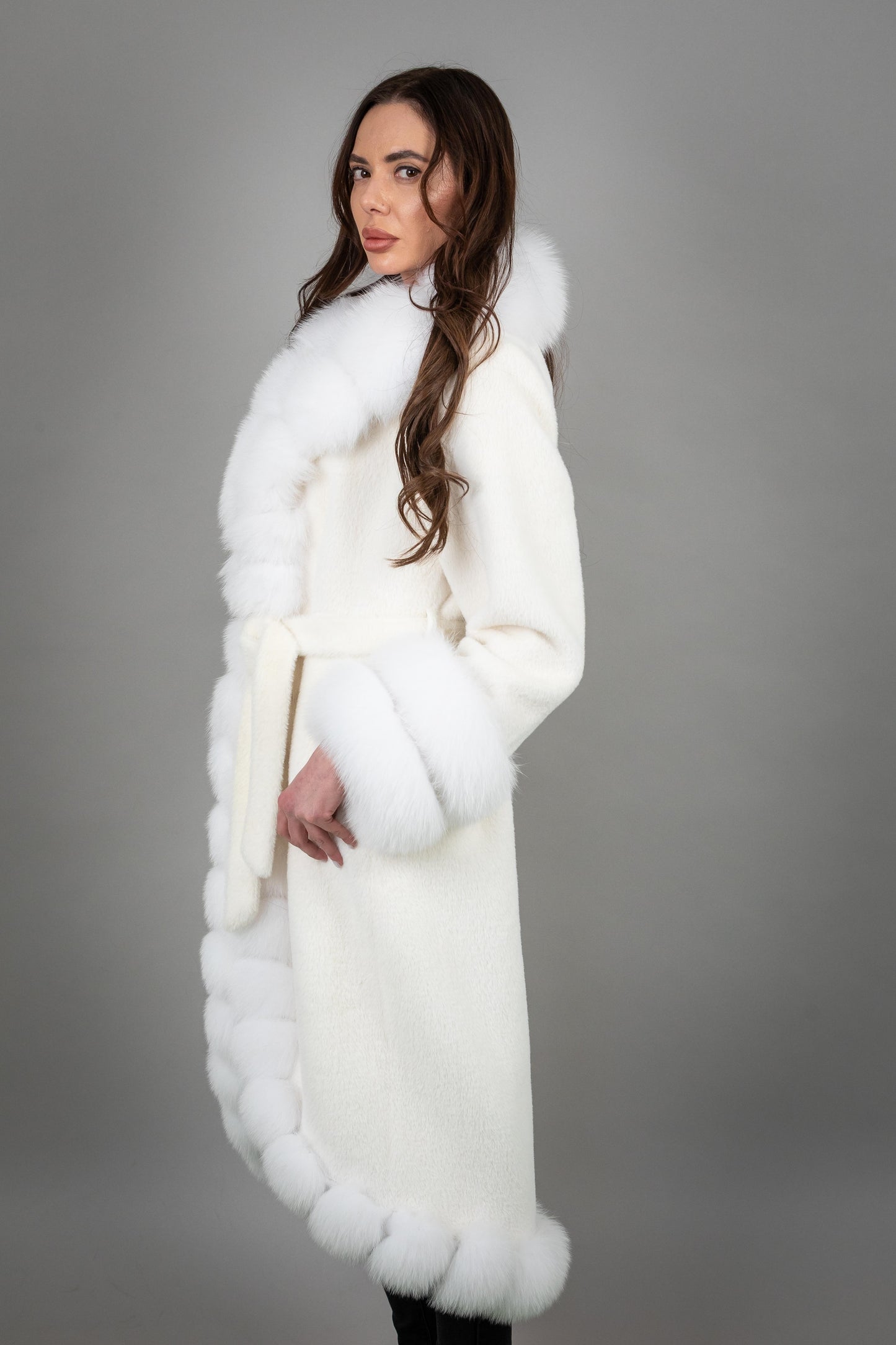 Alcantara with Fox Fur
