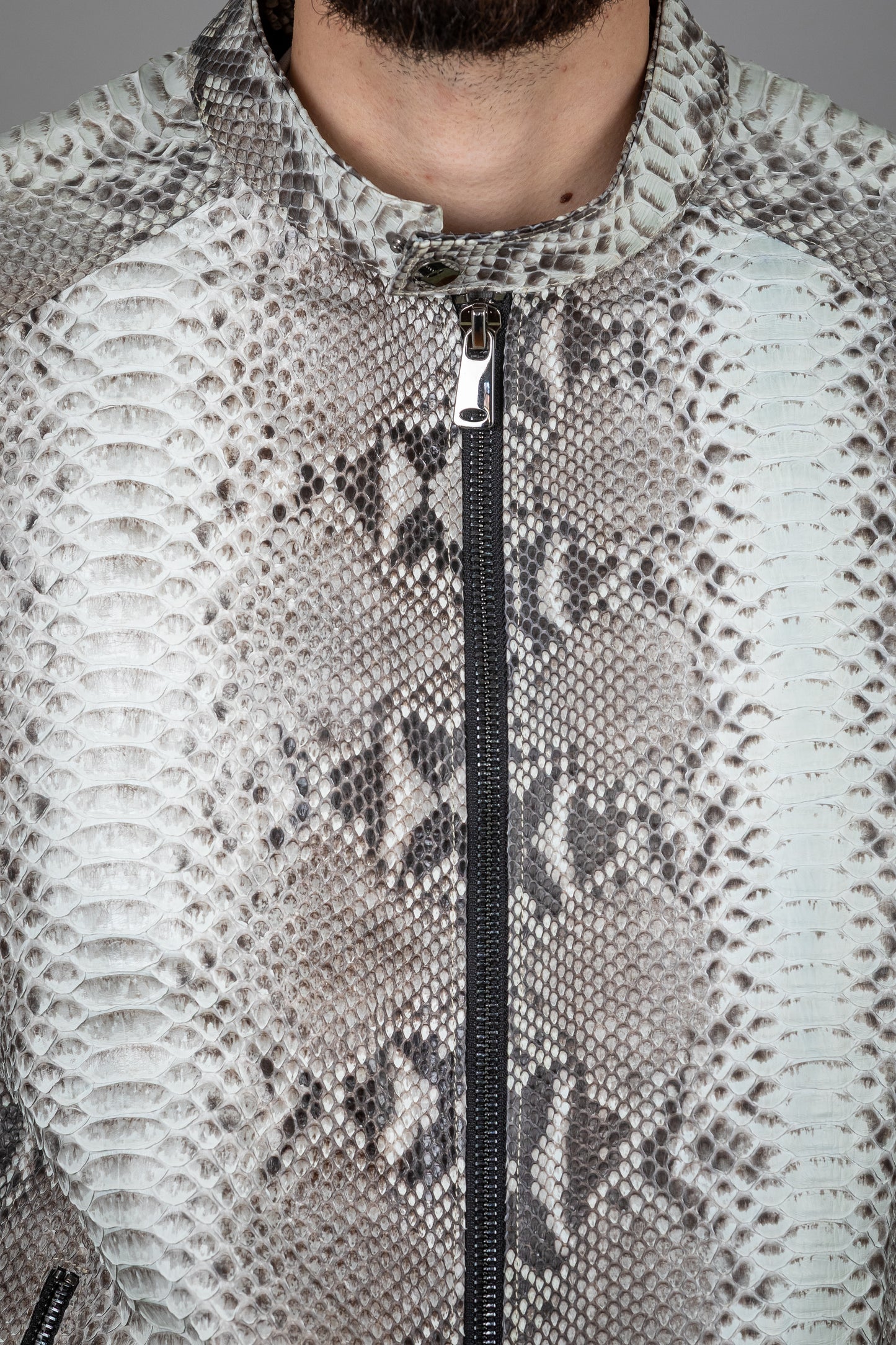 Python Leather Jacket