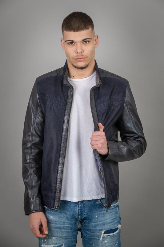 Pressed Calf Leather Jacket