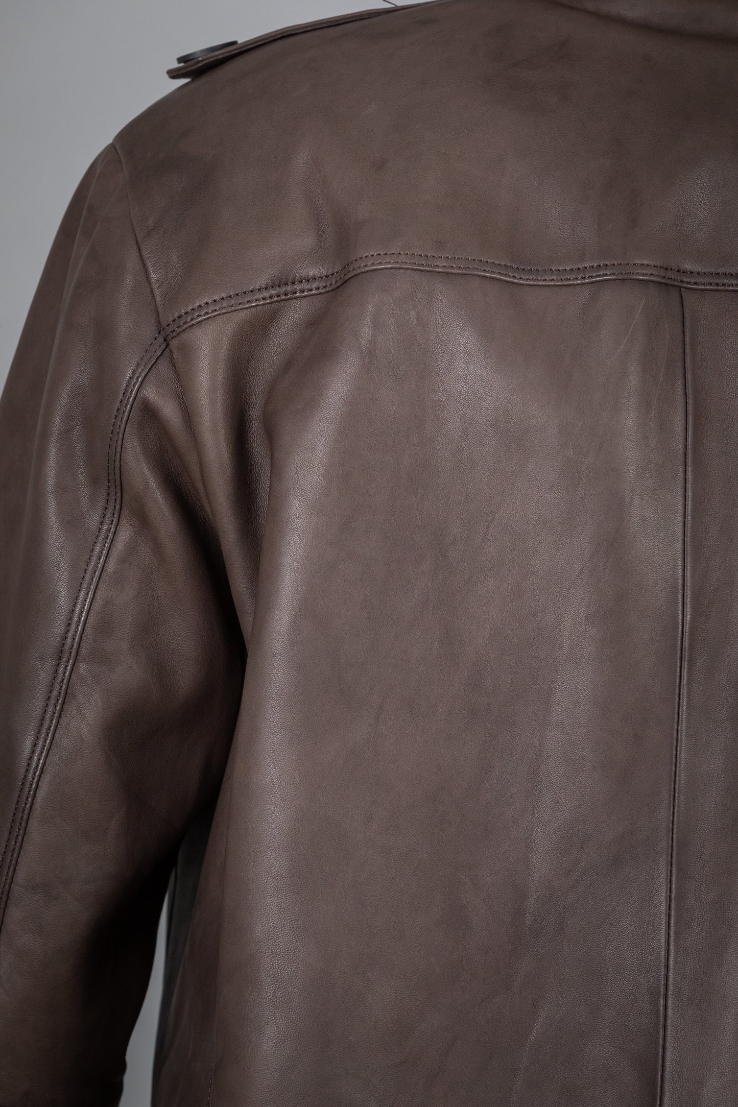 Brown Calf Leather Jacket