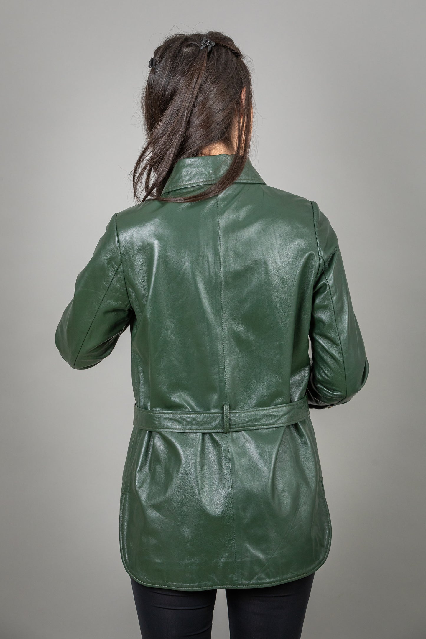 Lamb Leather Shirt Jacket