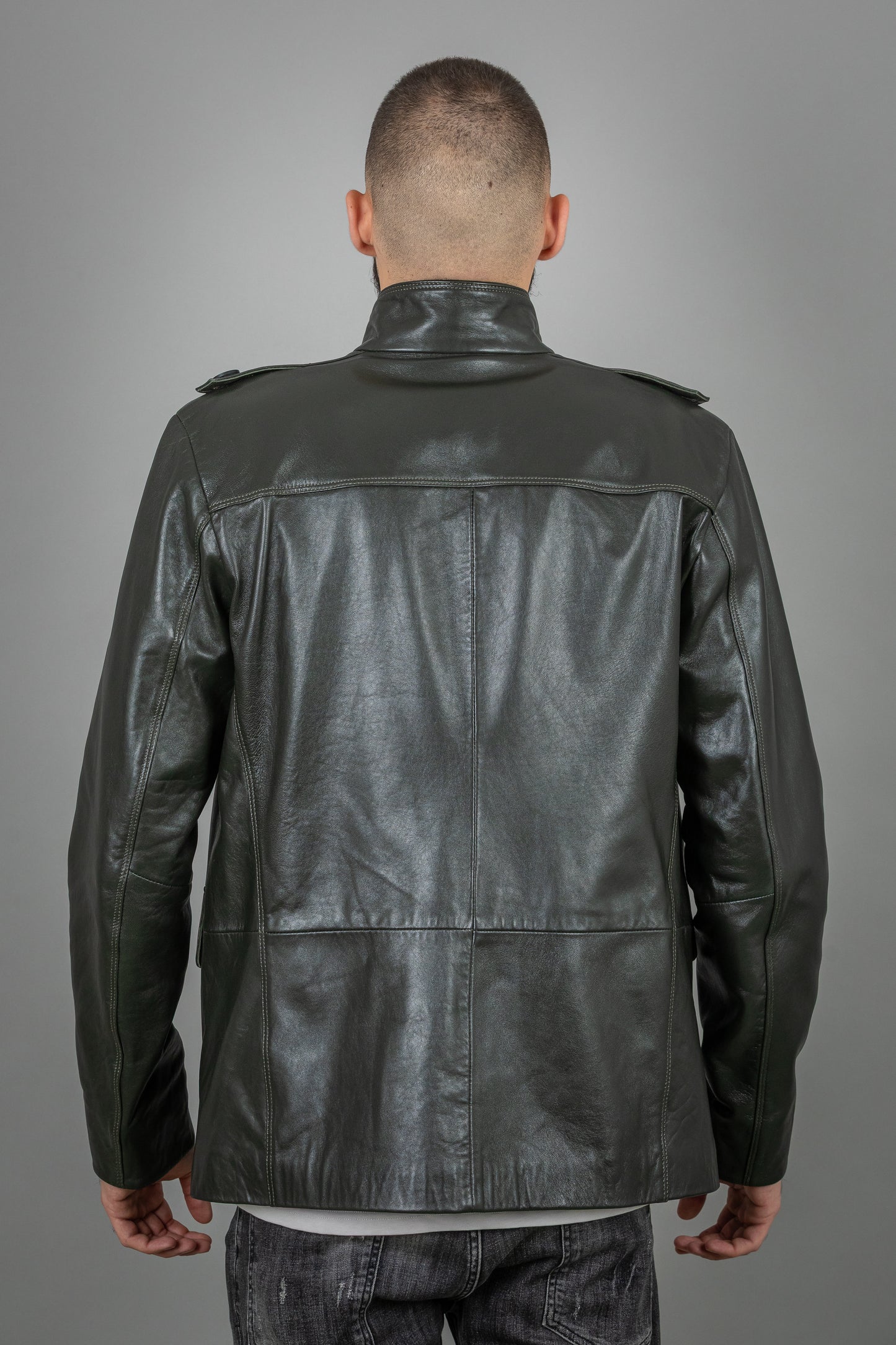 Brown Calf Leather Jacket