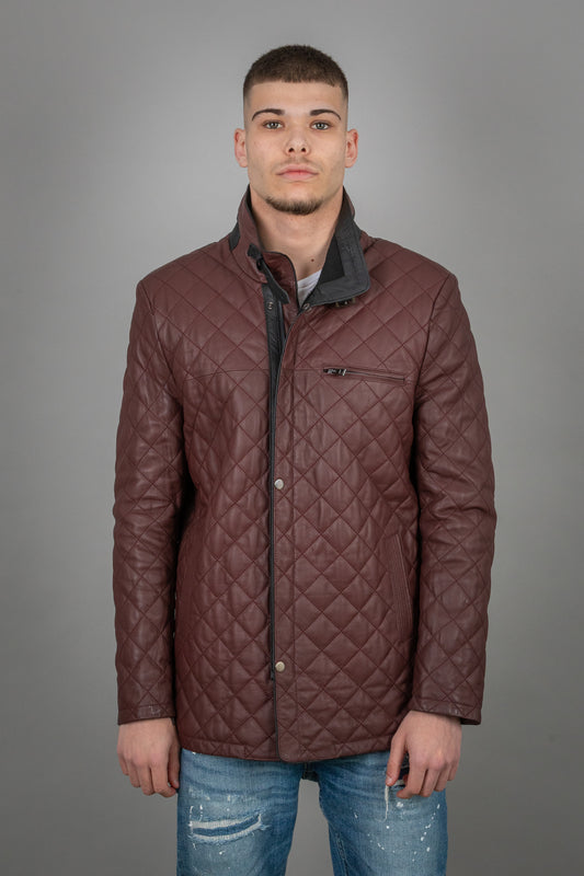 Lamb Burgundy Leather Jacket