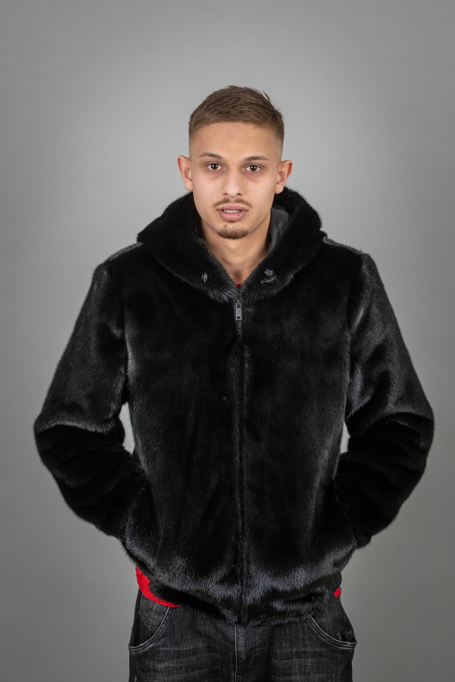Men's Full Mink Fur Coat