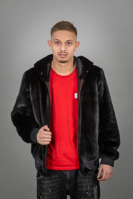 Men's Full Mink Fur Coat