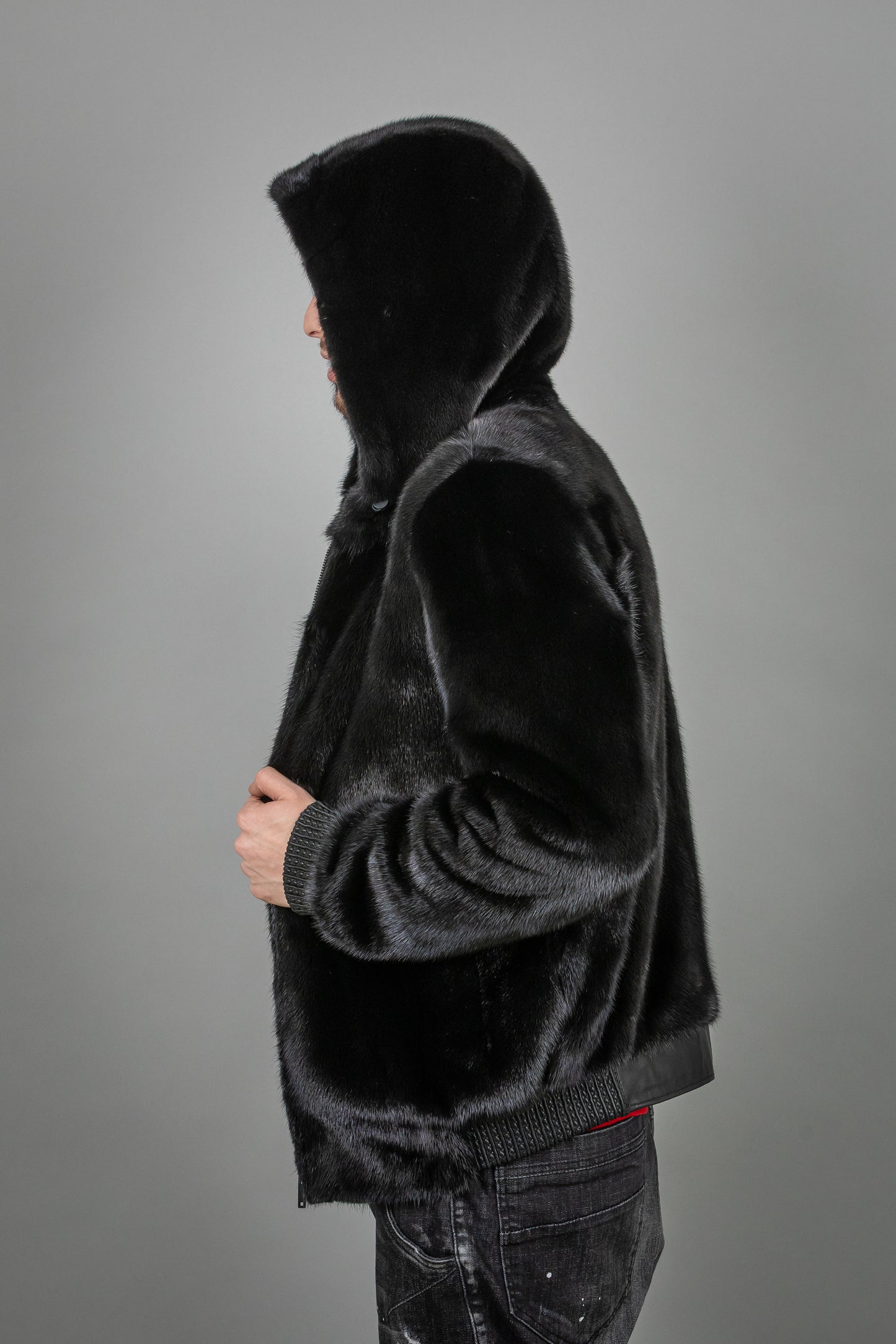 Men's Full Mink Fur Coat
