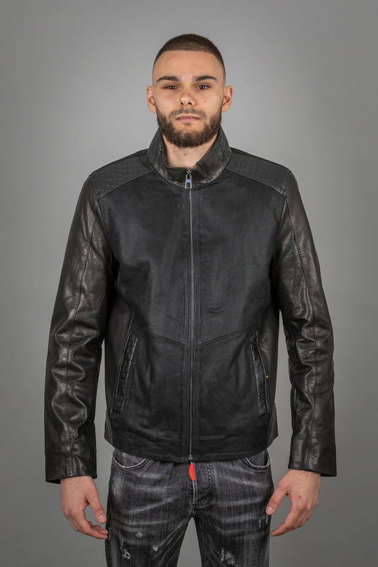 Pressed and Upper Calf Leather Jacket