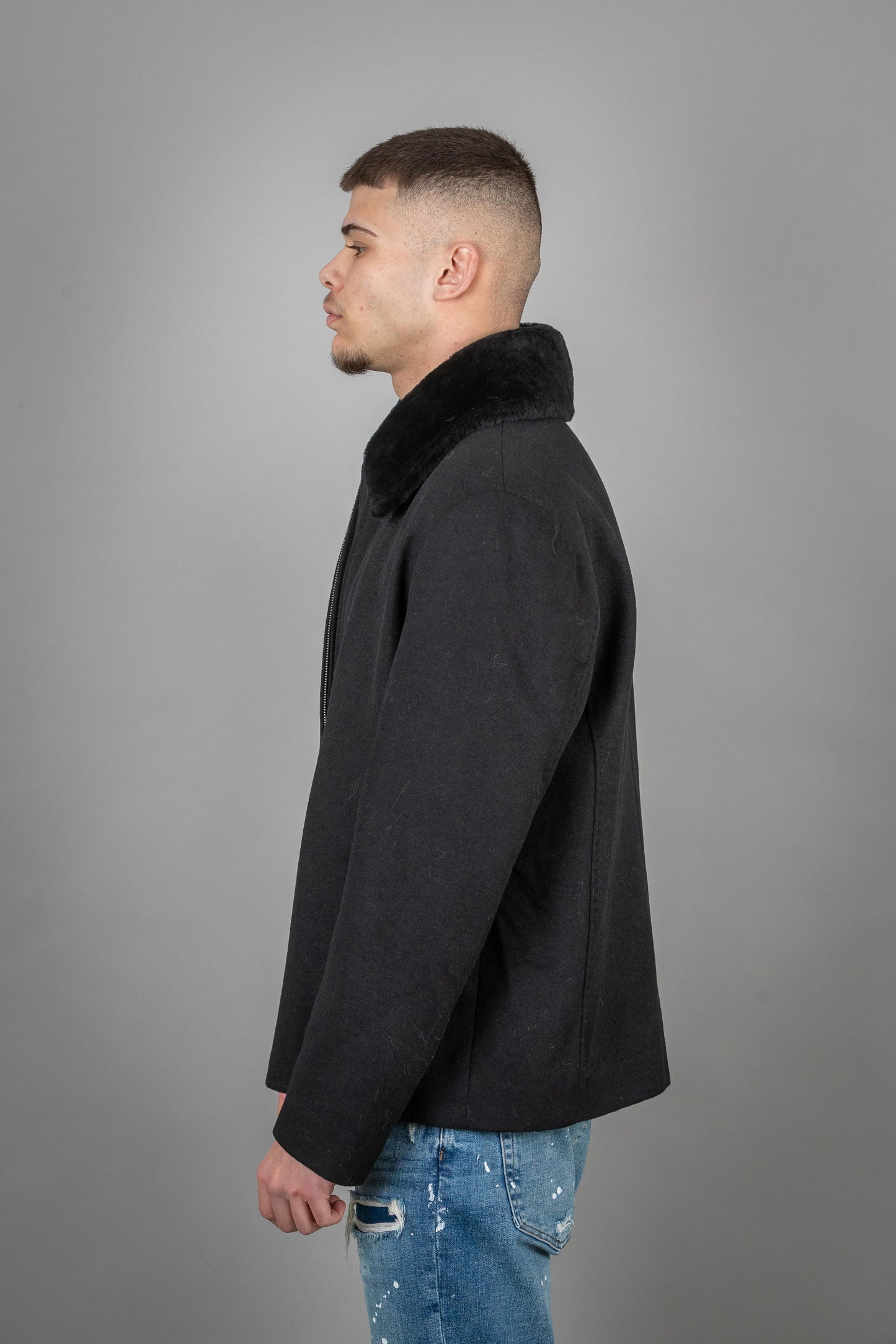 Cashmere Jacket With Wool