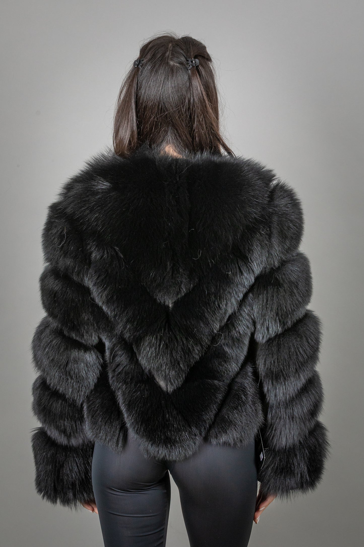 Fox Fur Coat With Removable Sleeves