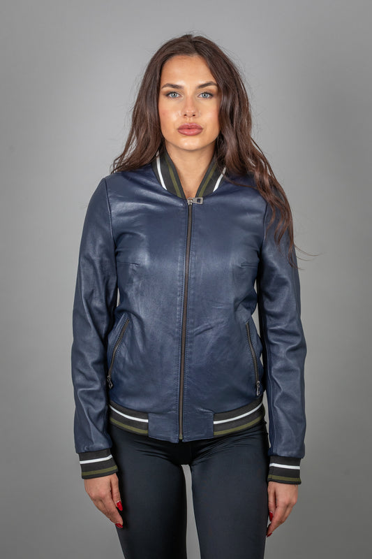 Lamb Leather Bomber Jacket