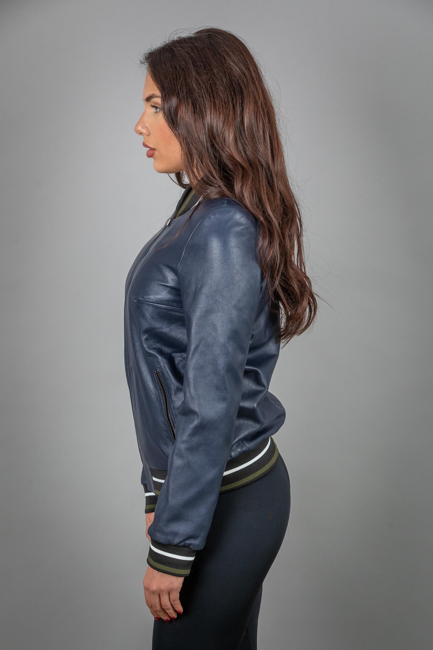 Lamb Leather Bomber Jacket