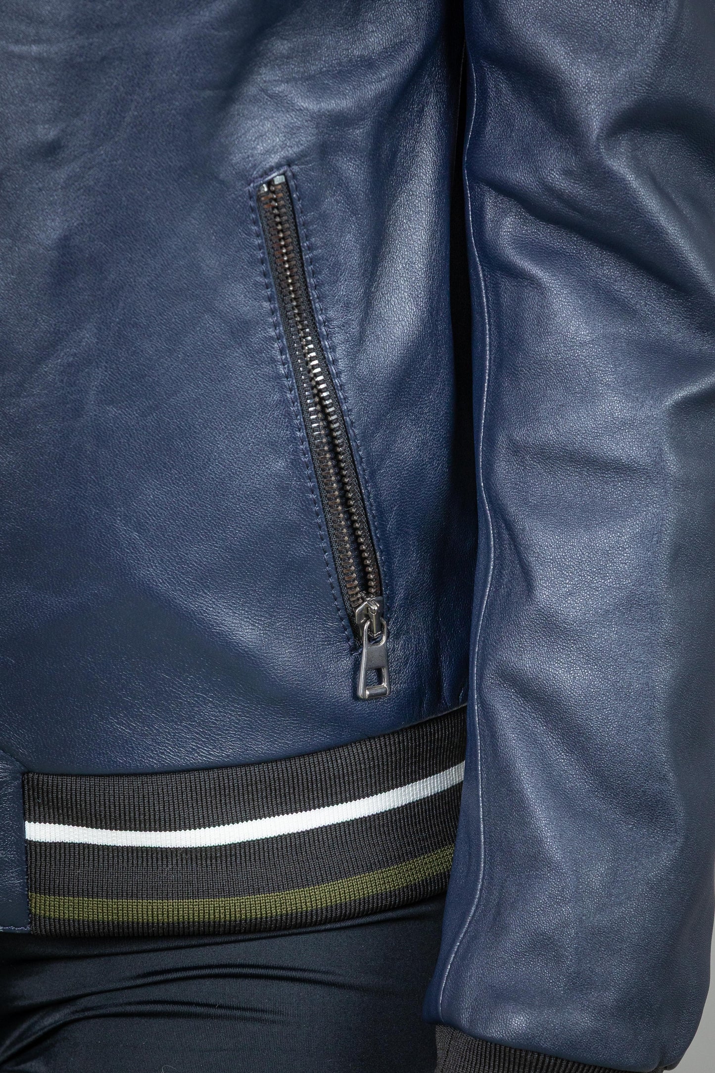Lamb Leather Bomber Jacket