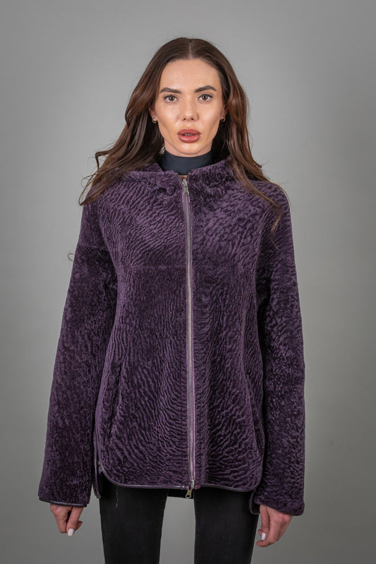 Astrakhan Two Faced Leather Jacket