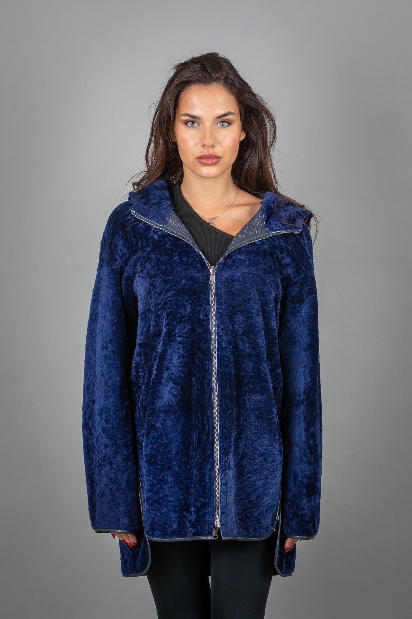 Astrakhan Two Faced Leather Jacket