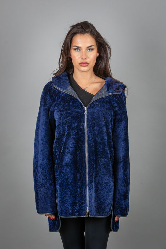 Astrakhan Two Faced Leather Jacket