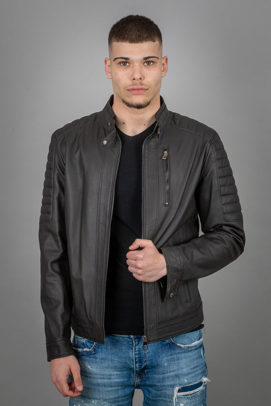 Lamb Leather Jacket Brown Matte