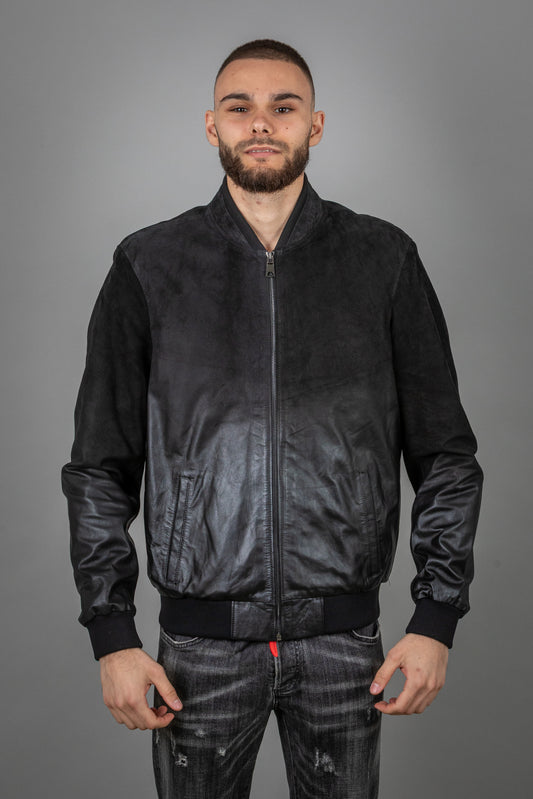 Calf Leather Jacket Fading From Suede to Normal Leather