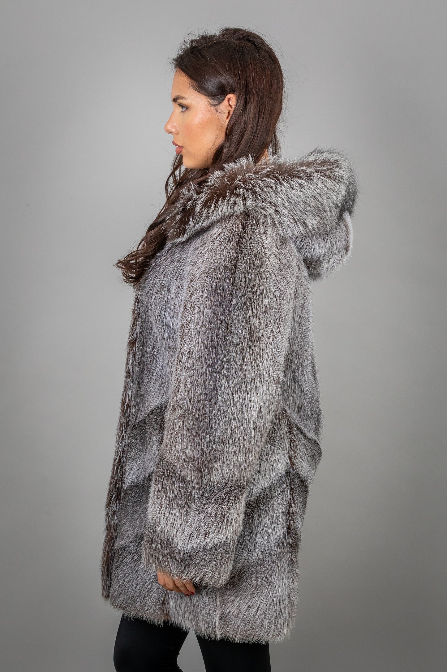 Full Raccoon Fur Coat