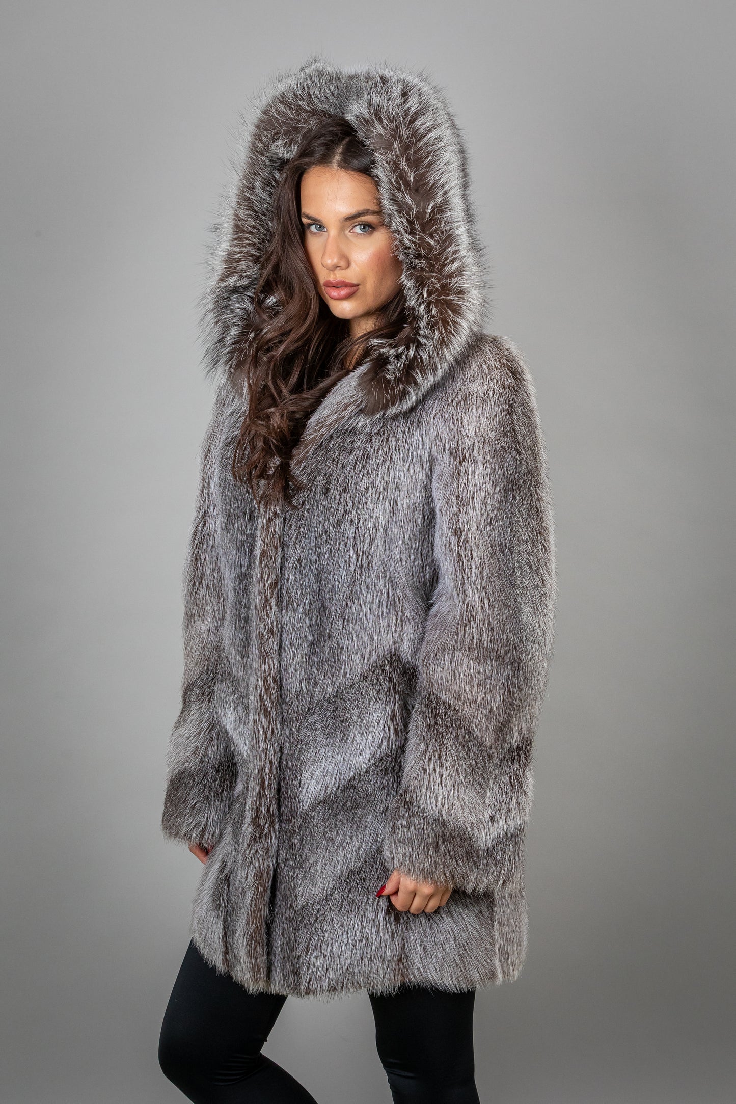 Full Raccoon Fur Coat