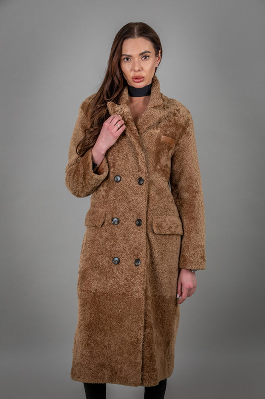 Astrakhan Leather Coat