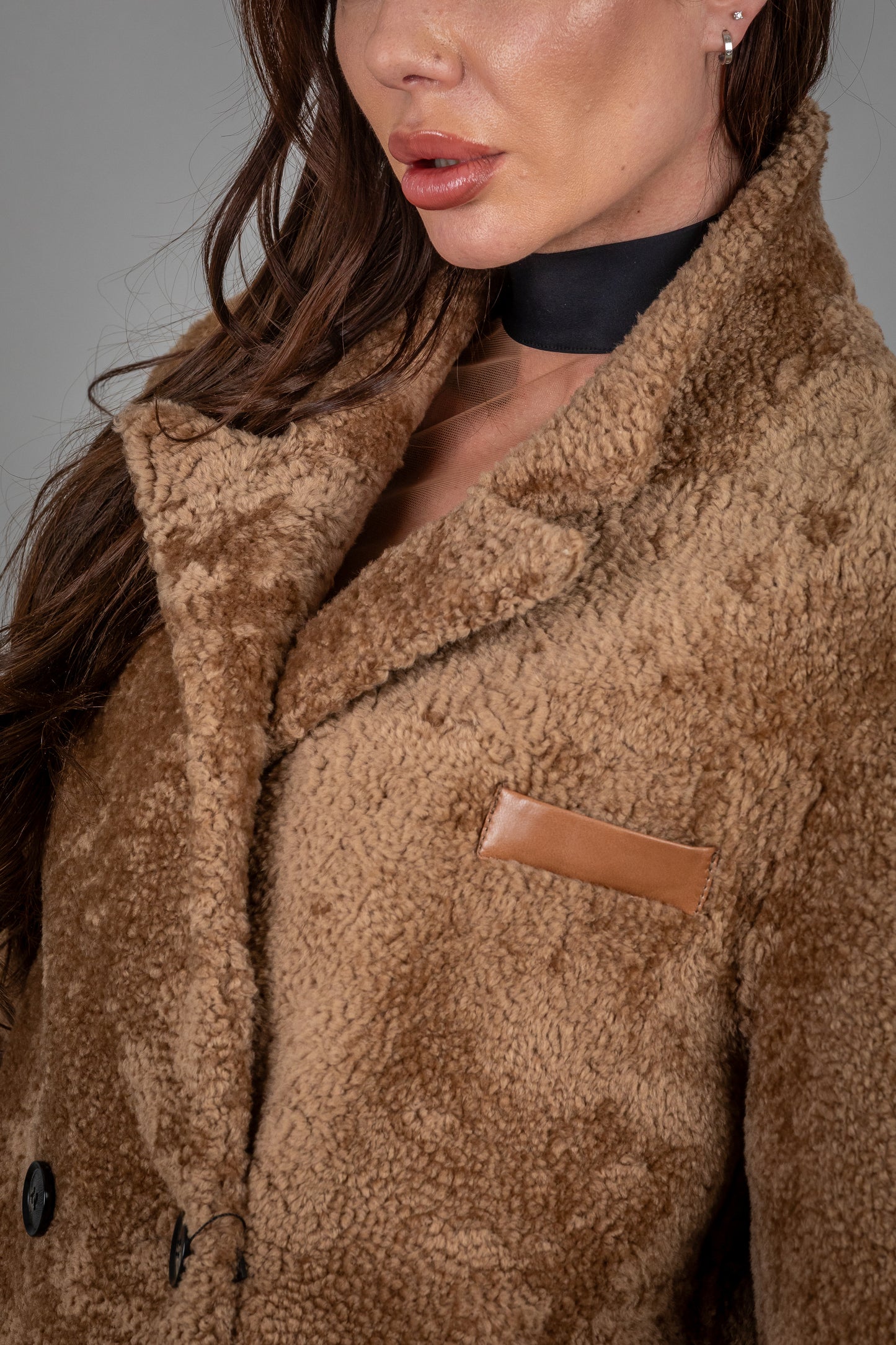 Astrakhan Leather Coat