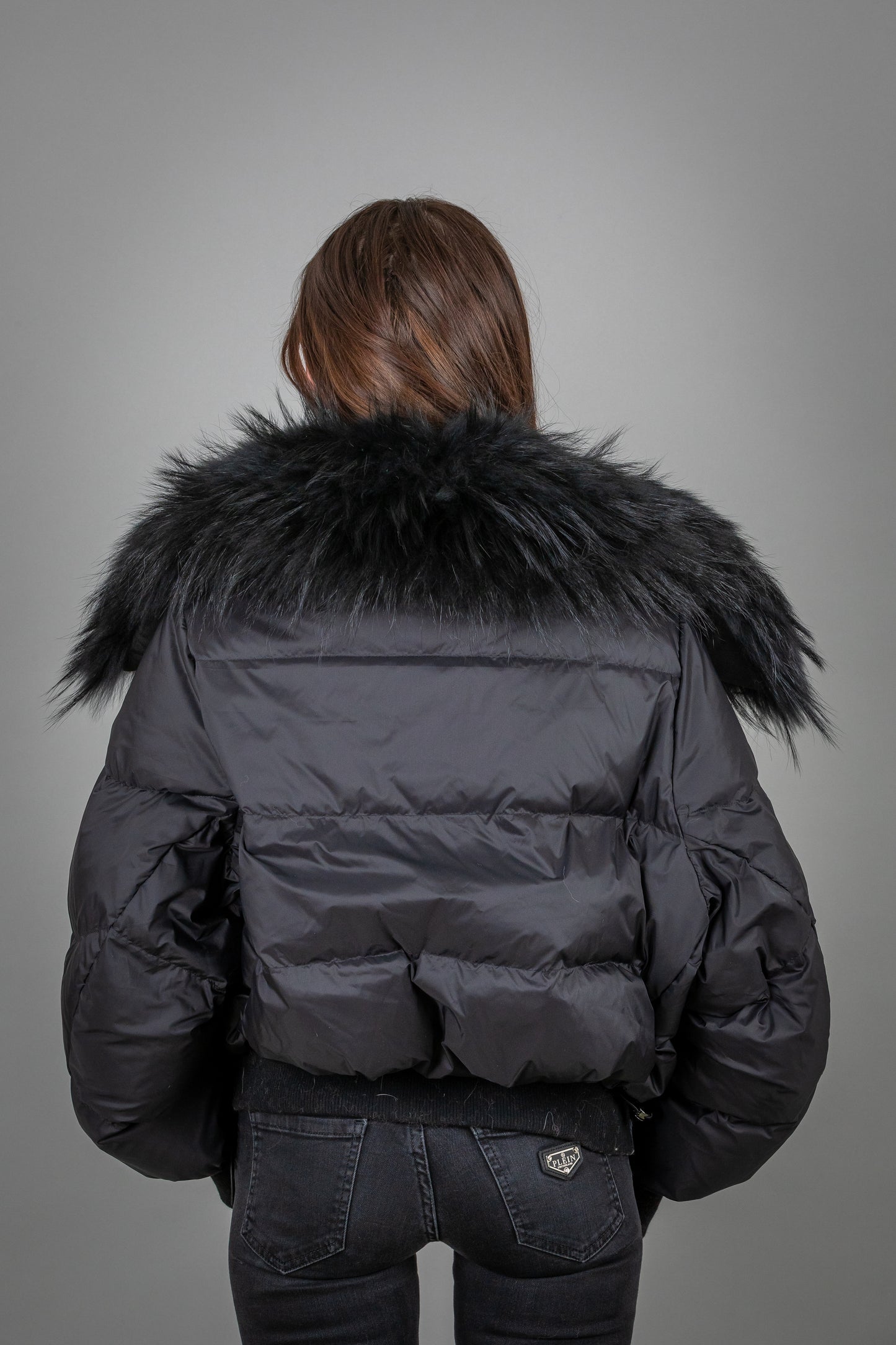 Puffer Jacket With Fox Fur