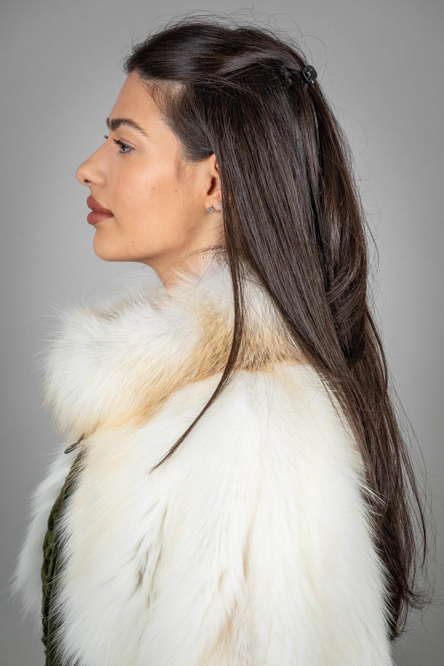 Astrakhan Coat With Fox Fur Sleeves