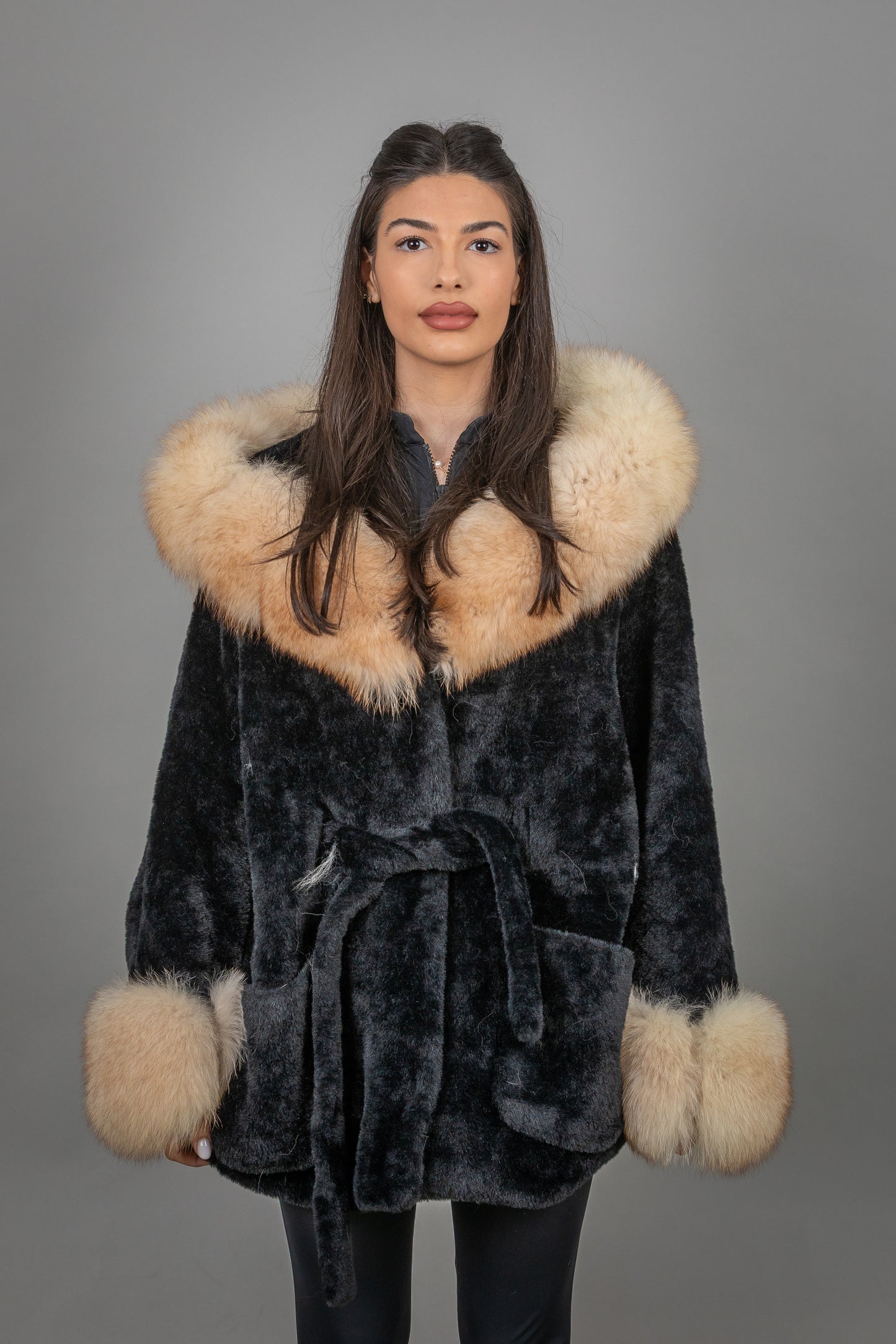 Alcantara Fox Fur Coat
