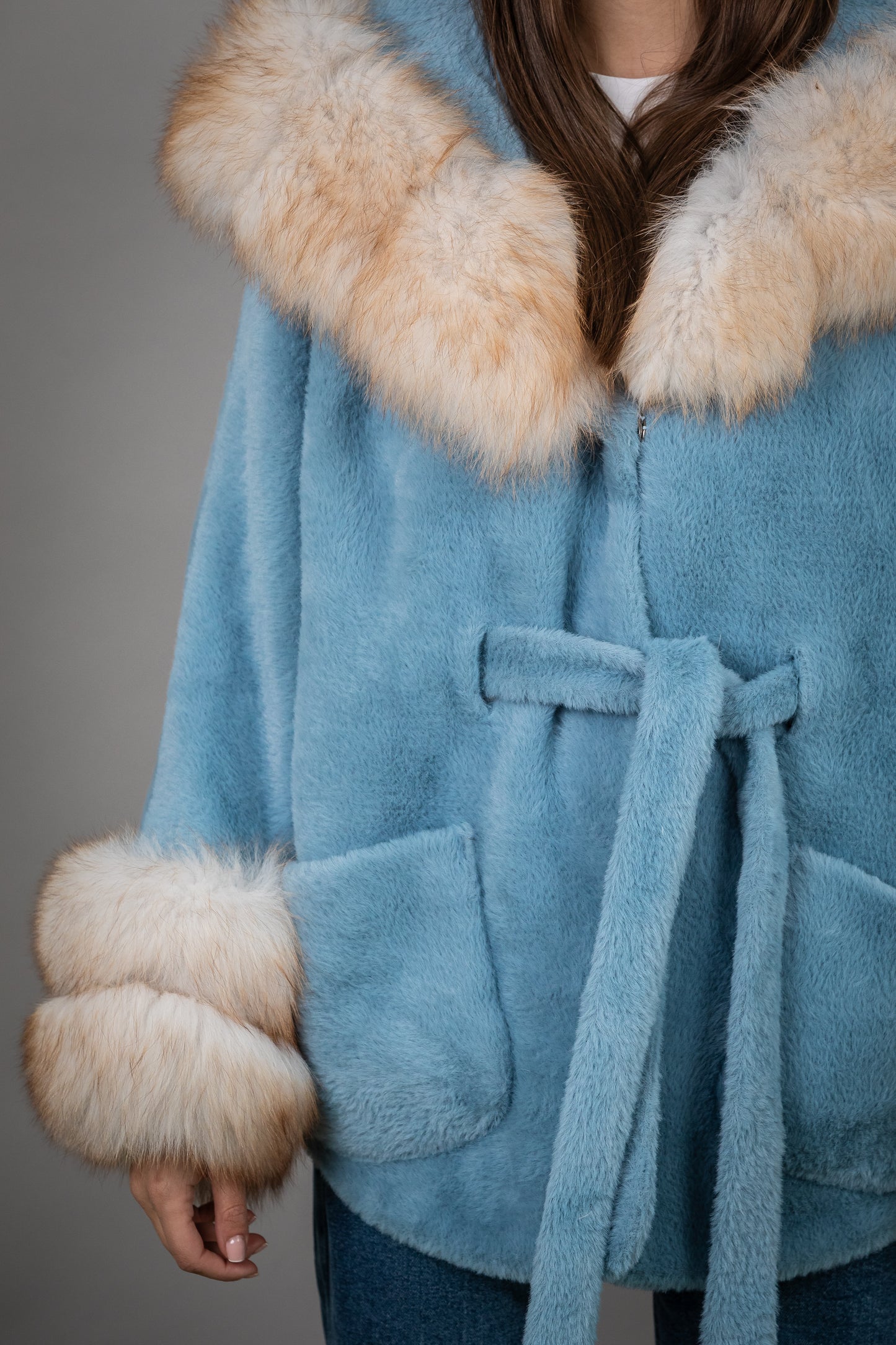 Alcantara Fox Fur Coat