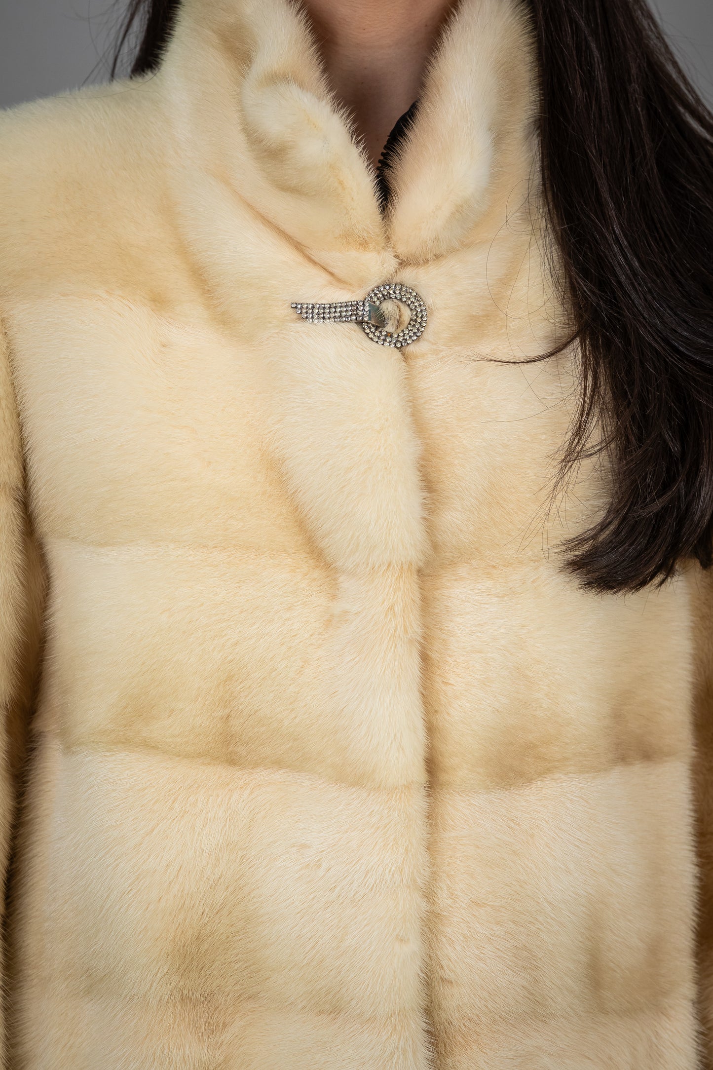 Beige Mink Fur Coat