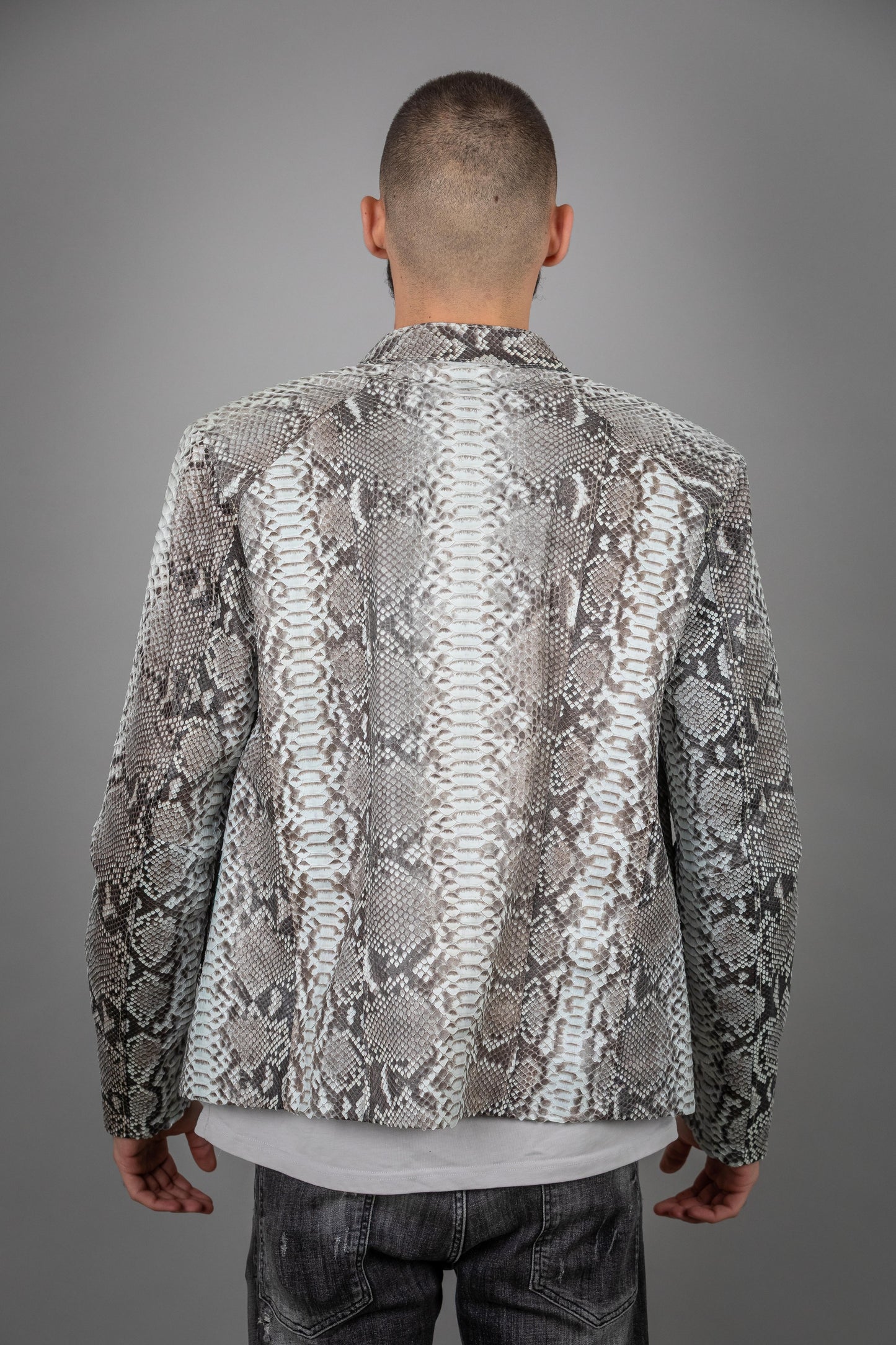 Python Leather Jacket