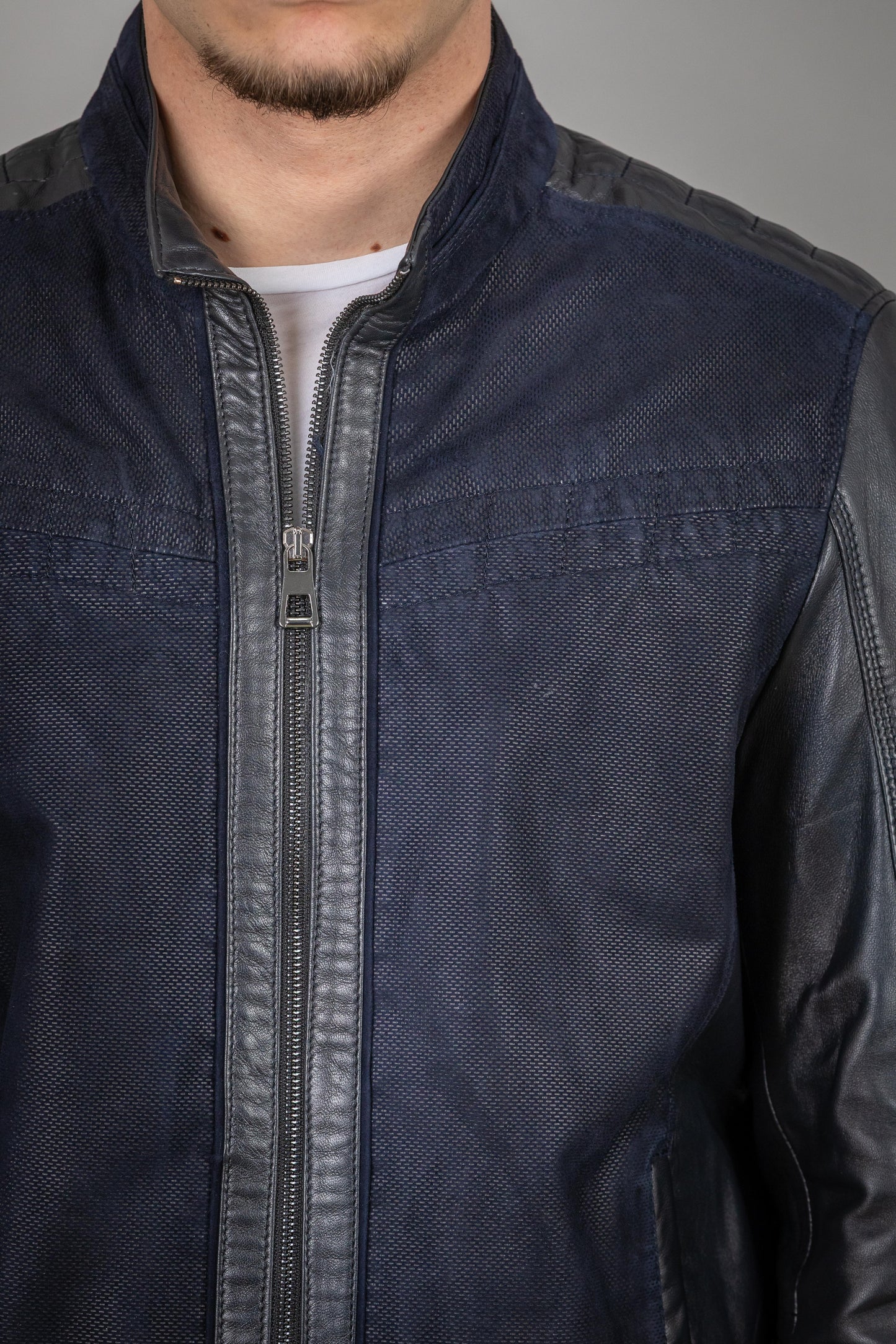 Pressed Calf Leather Jacket