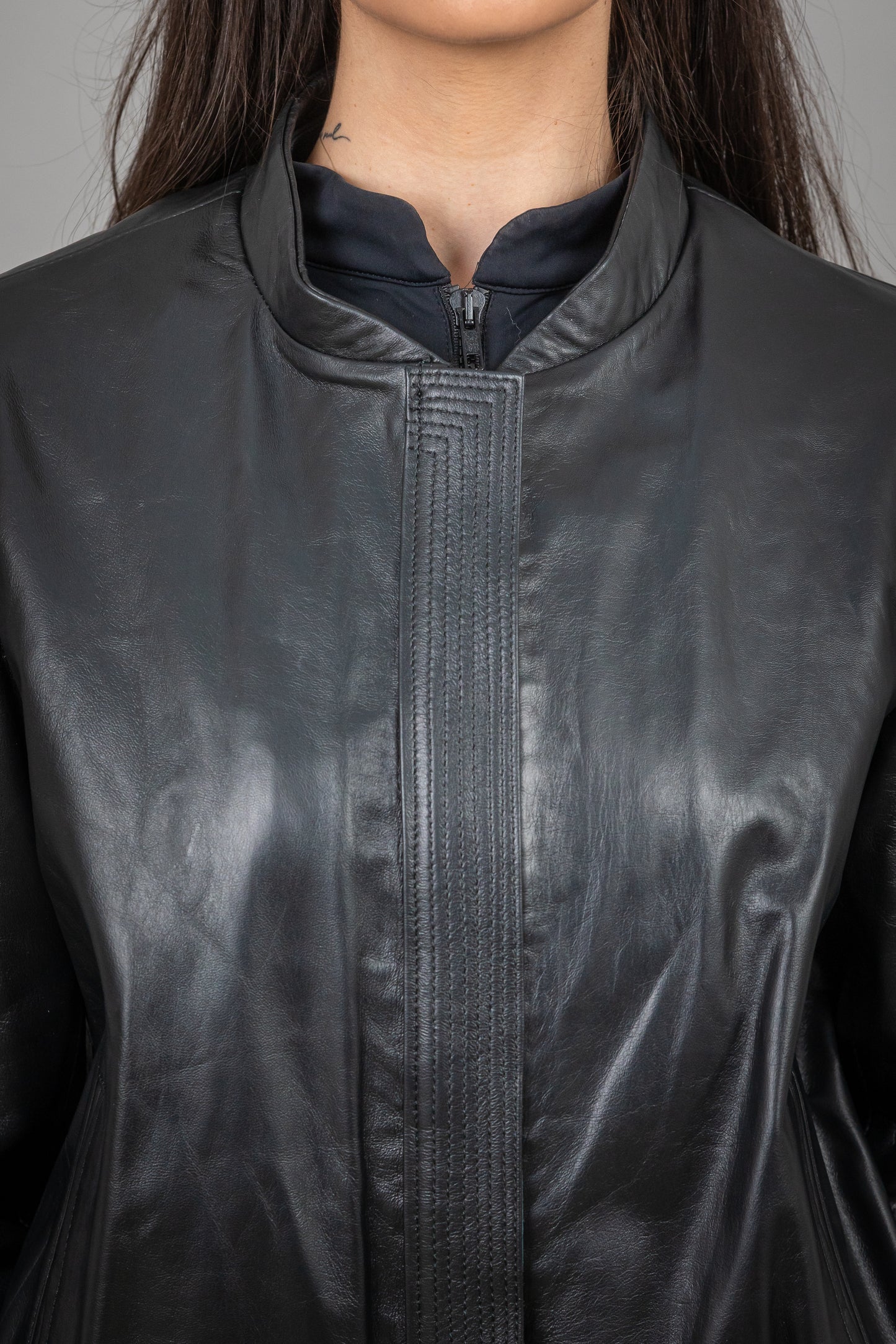 Lamb Leather Bomber Jacket