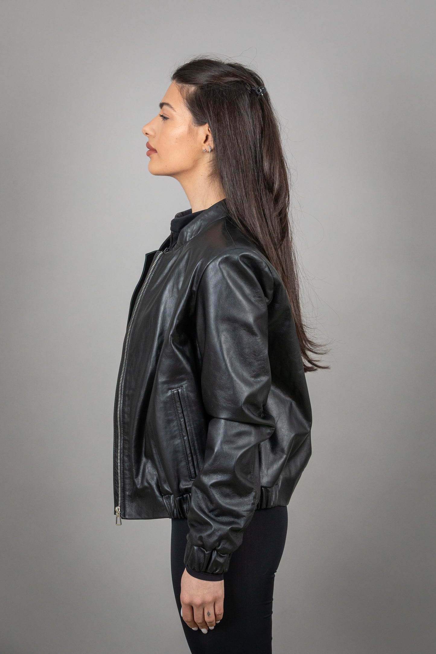 Lamb Leather Bomber Jacket