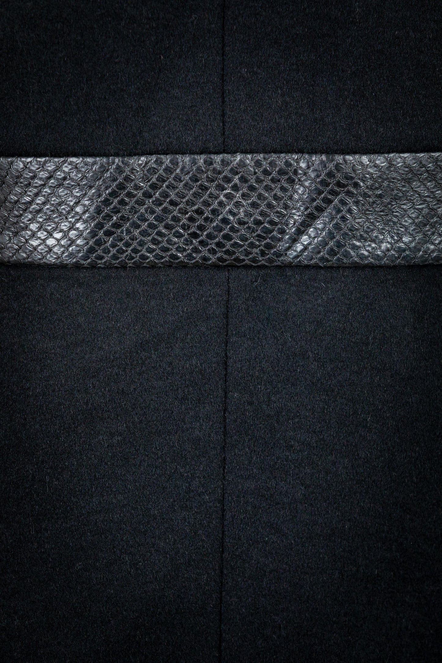 Cashmere Astrakhan Leather Jacket with Astrakhan Collar