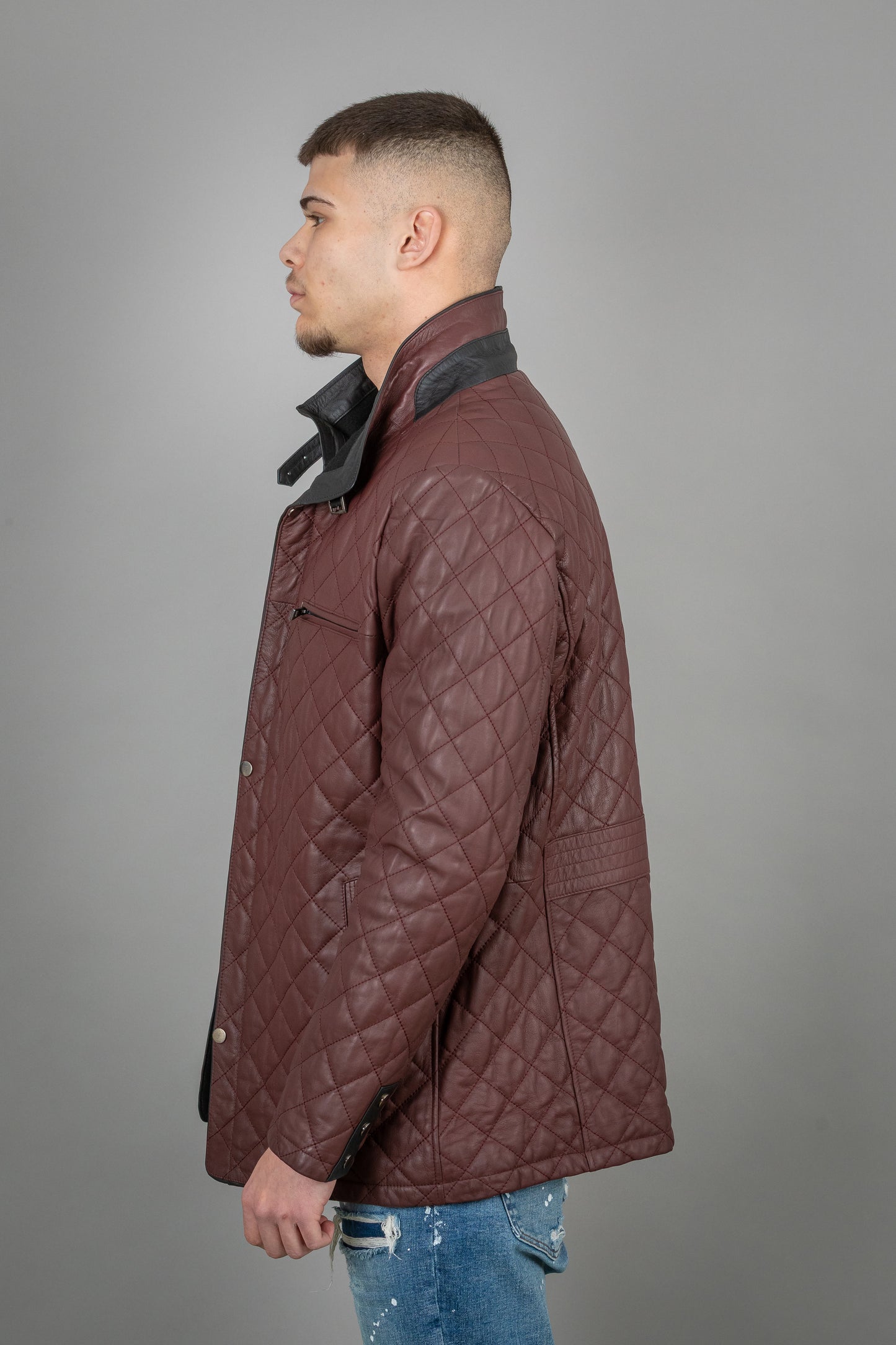 Lamb Burgundy Leather Jacket