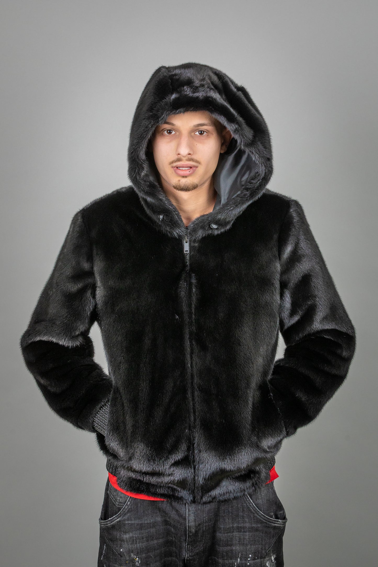 Men's Full Mink Fur Coat
