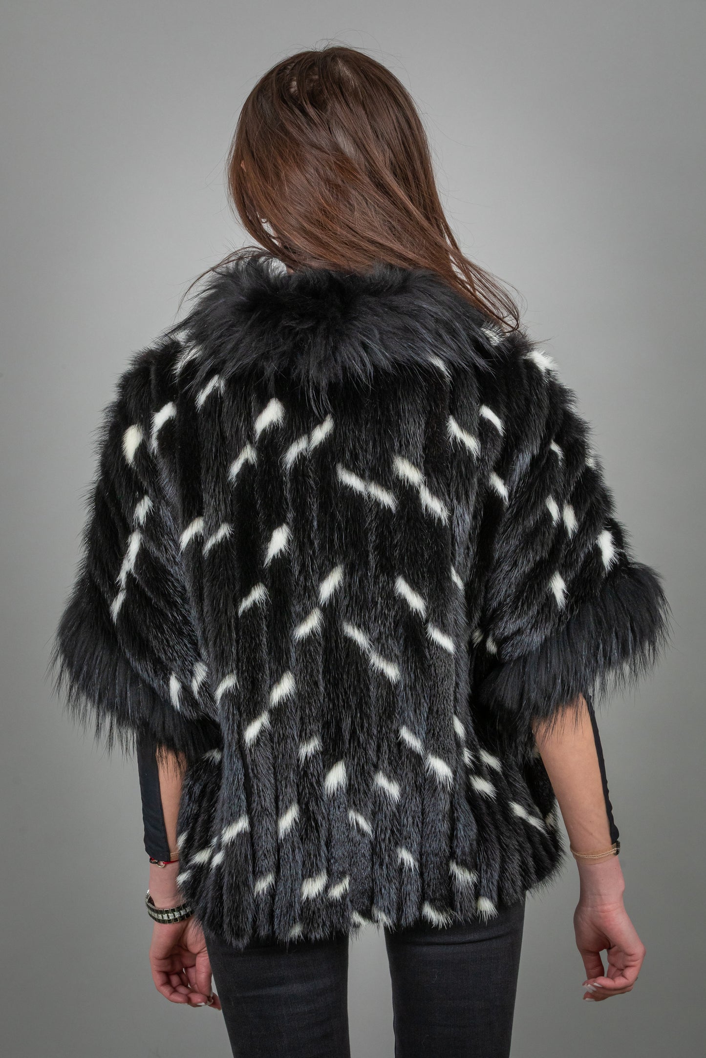 Mink Fur Coat With Fox Fur Details