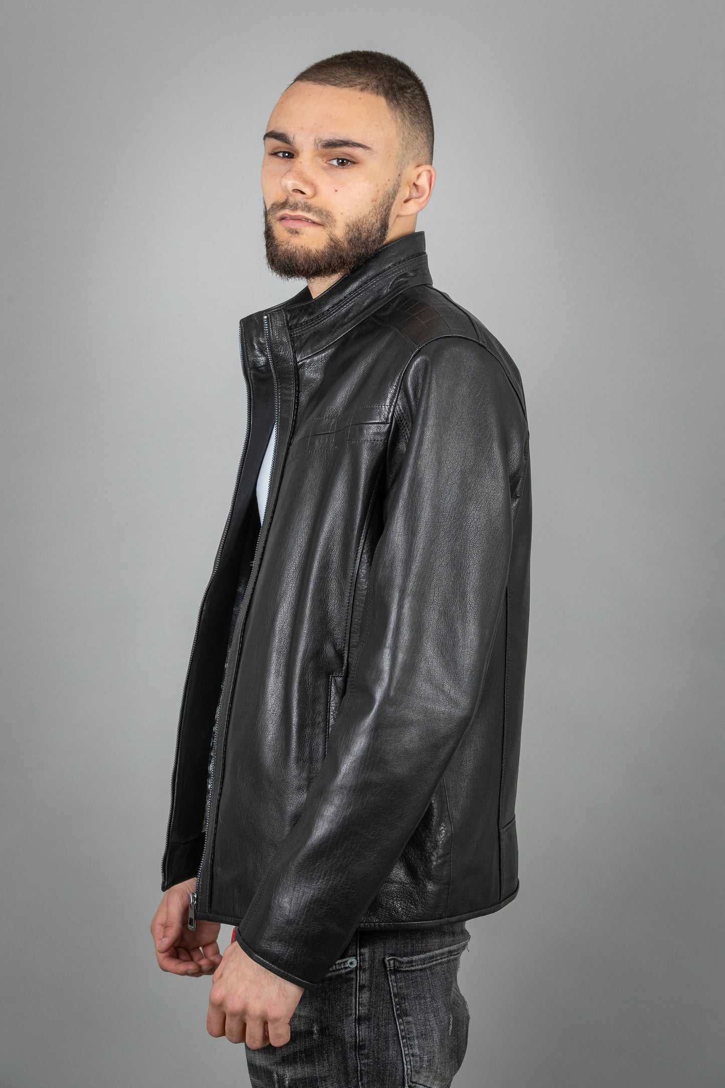 Slim Fit Lamb Leather Jacket