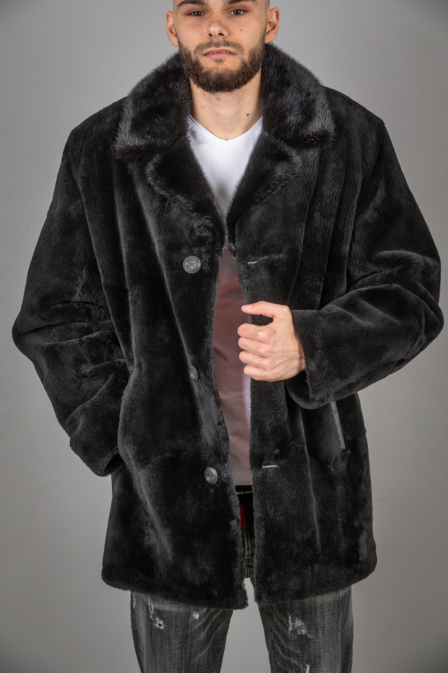 Shearded Mink Fur Coat