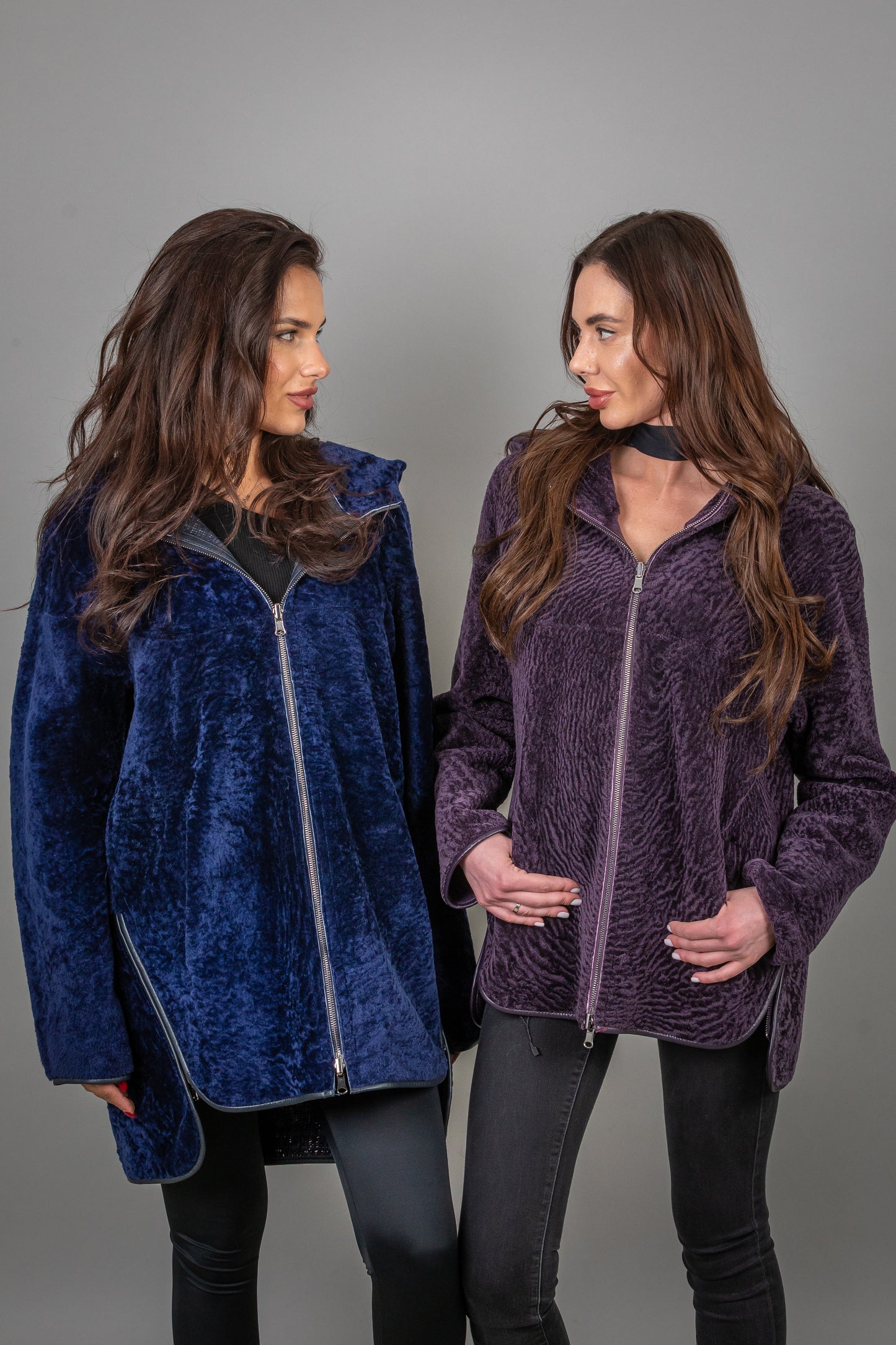 Astrakhan Two Faced Leather Jacket