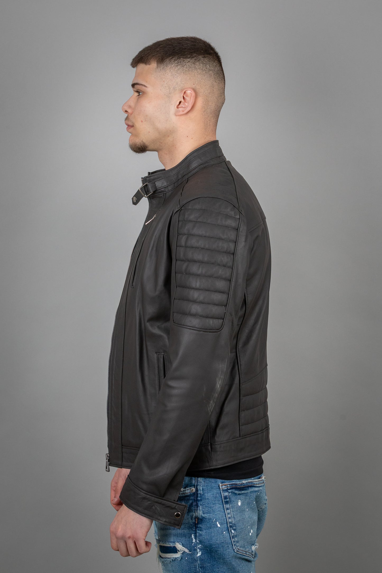 Lamb Leather Jacket Brown Matte