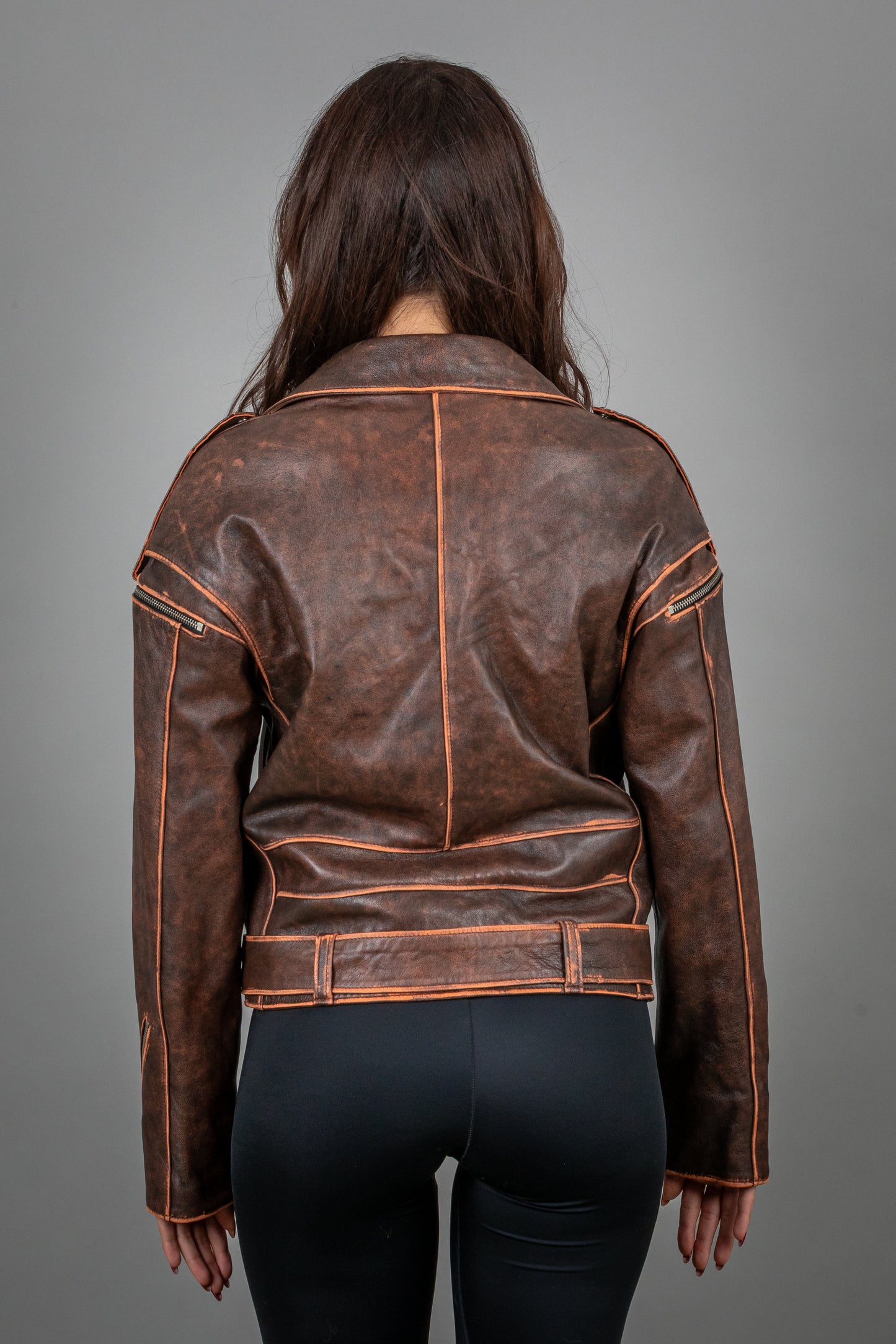 Oversized Calf Leather Jacket