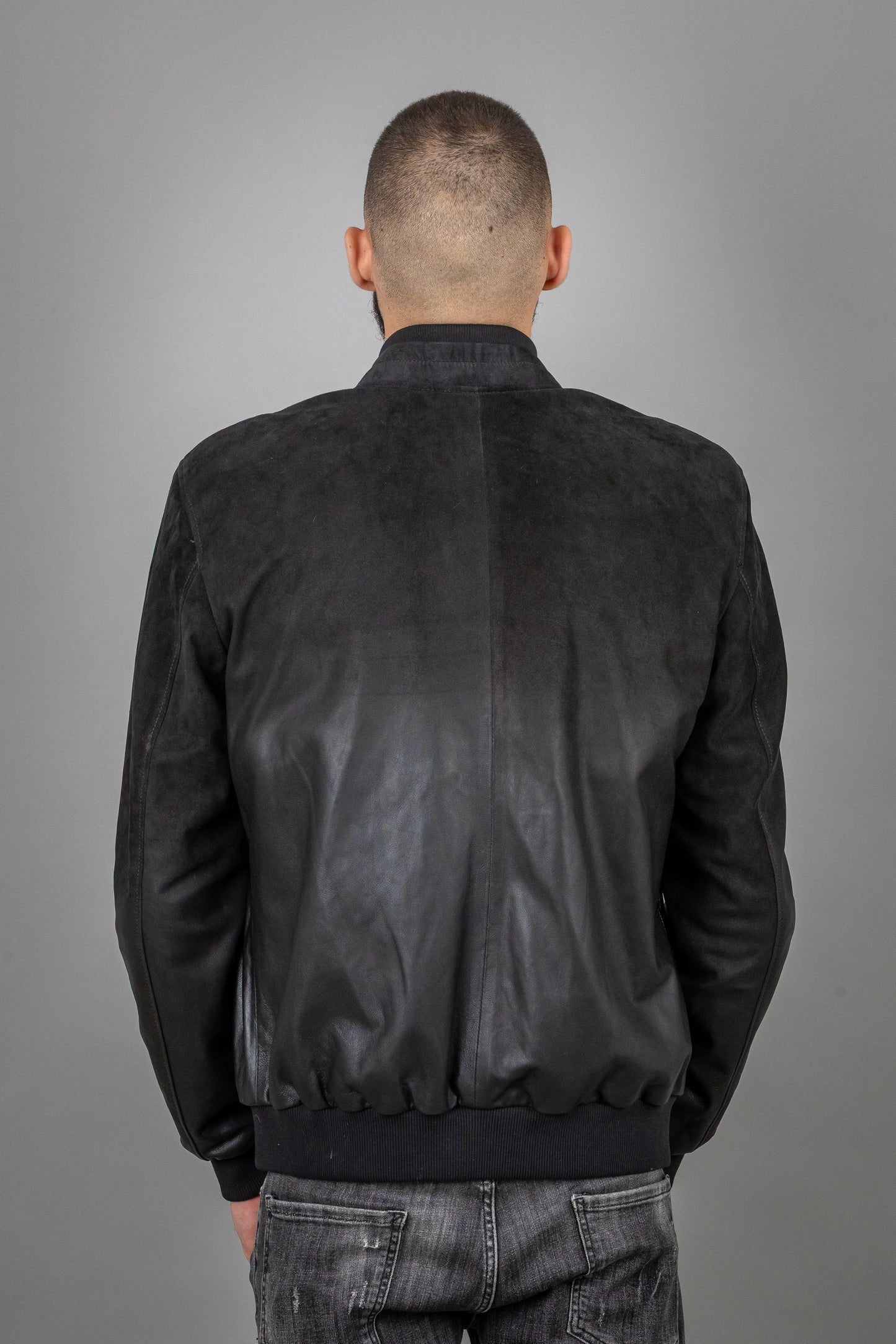 Calf Leather Jacket Fading From Suede to Normal Leather