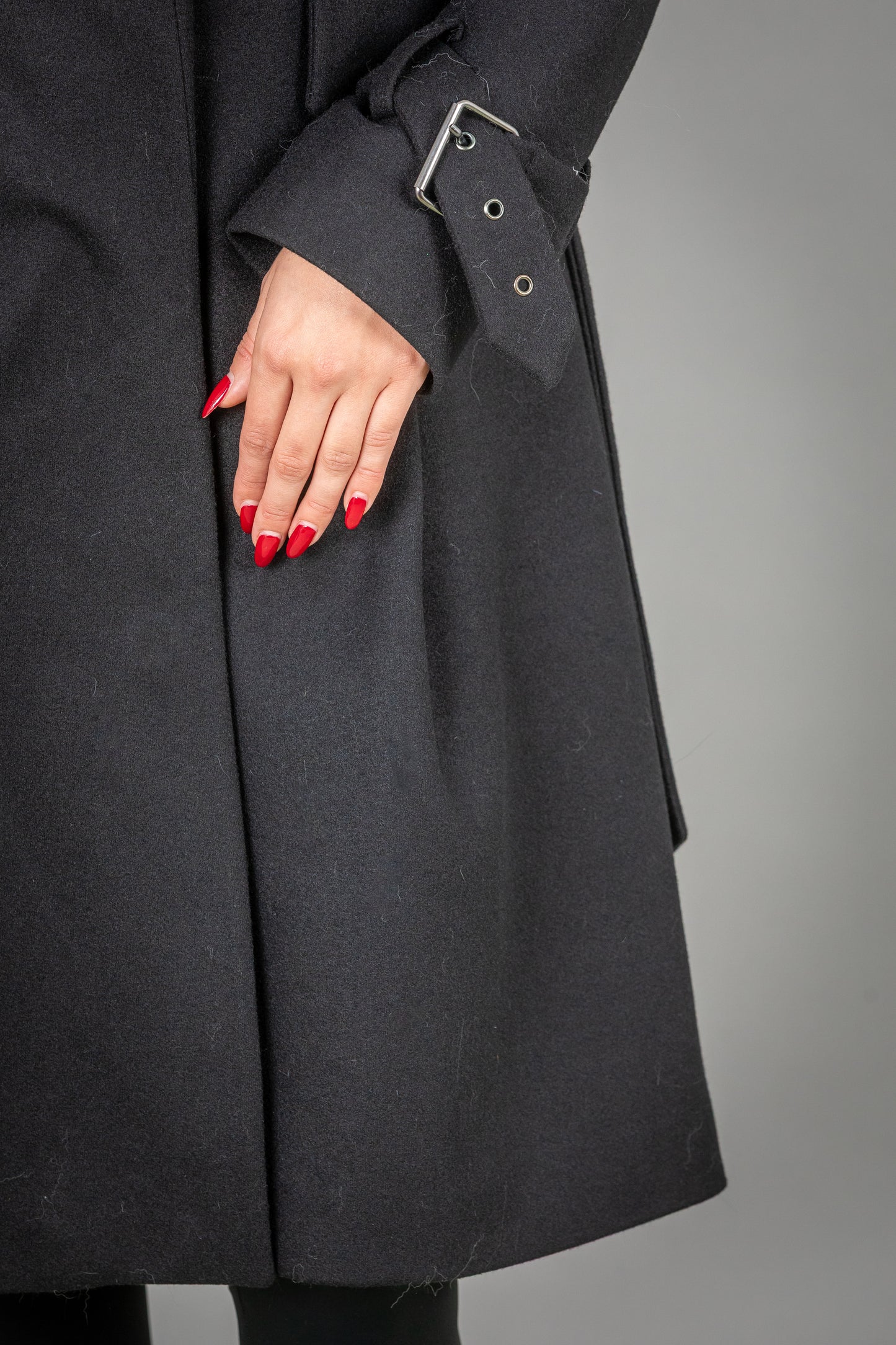 Cashmere Coat With Fox Fur Collar